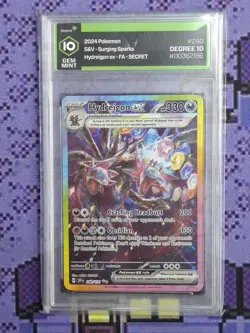 Hydreigon EX SAR 240/191 Holo Card Surging Sparks SV08 Degree 10 Grade - Image 1
