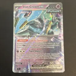 Iron Crown EX 081/162 Holo Double Rare SV: Temporal Forces Pokemon TCG NM 2024 - Image 1