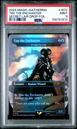 2024 MTG SECRET LAIR DROP FOIL #1672 TIM THE ENCHANTER PSA 9 - Image 1