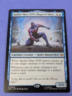 MTG: Marvel's Spider-Man Eternal: Spider-Man 2099, Miguel O'Hara #0008 Mythic NM - Image 1