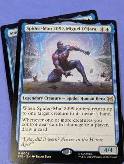 MTG: Marvel's Spider-Man Eternal: Spider-Man 2099, Miguel O'Hara #0008 Mythic NM - Image 3