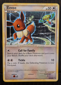Eevee 48/90 Regular Common 2010 Pokemon HGSS Undaunted MP - Image 1