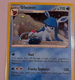 HD GALAXY SWIRL 🌀💫 Glaceon SWSH192 Cosmos Holo Black Star NM - Image 5