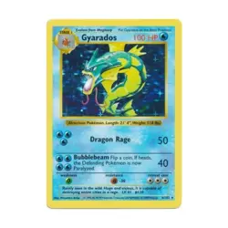Pokemon Pokemon Base Set (Shadowless) Gyarados (HR) #6 (Holo) Fair- - Image 1