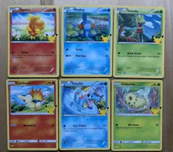 Pokemon Gen 2-3 Starters McDonald's 25th Anniversary NM promos - Image 1