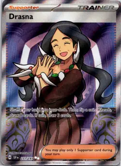 Drasna 231/191 Ultra Rare Surging Sparks Pokemon Holo Near Mint - Image 1