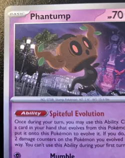 Phantump 038/086 Common Mega Evolution: Chaos Rising Pokemon TCG - Image 2
