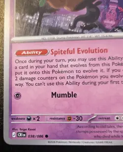 Phantump 038/086 Common Mega Evolution: Chaos Rising Pokemon TCG - Image 4