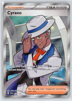 Pokemon SV08: Surging Sparks #230/191 Cyrano NM - Image 1