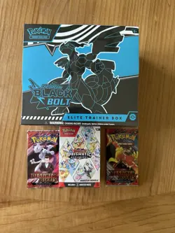 POKEMON TCG: Prismatic Evolutions- Destined Rivals x2- Black Bolt ETB. Lot of 4. - Image 1