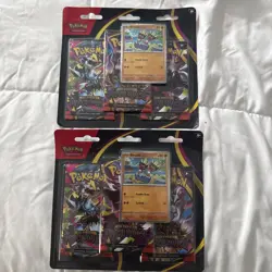 TWO - 3-Pack Blister Pitch Black Pokemon TCG - BRAND NEW - Ships Fast!! - Image 1