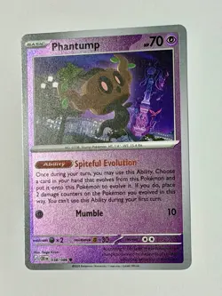 Pokemon TCG: Phantump 038/086 C 2026 Mega Evolution—Chaos Rising Reverse Holo - Image 3