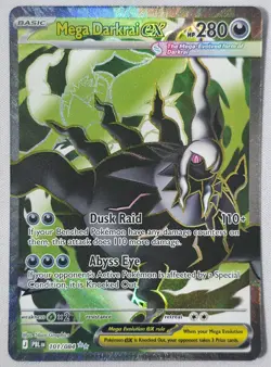 Pokemon TCG- Mega Darkrai ex 101/084 Ultra Rare- Pitch Black - Image 1