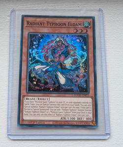 Radiant Typhoon Eldam DOOD-EN013 Super Rare 1st Edition Yugioh - Image 1