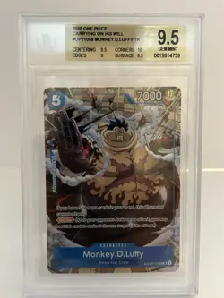 Monkey D. Luffy OP11-058 Treasure Rare TR Holo BGS 9.5 - One Piece - Image 3