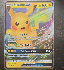 Pokemon TCG Pikachu GX SM232 Promo Holo ENG Basic 160 HP Lightning aky CG - Image 1