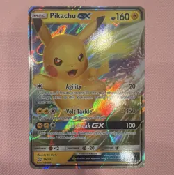 Pokemon TCG Pikachu GX Promo SM232 SM Holo ENG 2019 160 HP Basic Lightning - Image 1