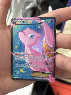Mew EX RC24/RC25 Full Art Radiant Legendary Treasures LP/NM Pokemon Card - Image 1