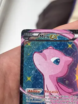 Mew EX RC24/RC25 Full Art Radiant Legendary Treasures LP/NM Pokemon Card - Image 3
