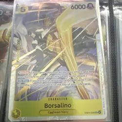 Bandai One Piece Card Game EB04-058 Borsalino SR Parallel Foil Character Eng - Image 1