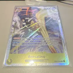 Bandai One Piece Card Game EB04-058 Borsalino SR Parallel Foil Character Eng - Image 4