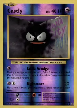Gastly 47/108 Reverse Holo Common Evolutions Pokemon Card TCG Holo Foil NM - Image 1