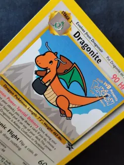 Pokemon Card Dragonite Movie Promo Black Star #5 WB Stamp 1999 Wizards WOTC EX+ - Image 2