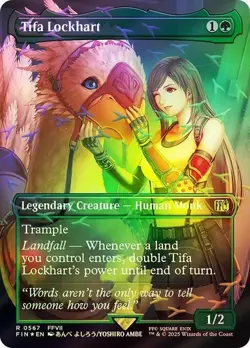 Tifa Lockhart CHOCOBO TRACK FOIL - 0567 - Final Fantasy FIN MTG - Image 1
