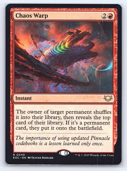 Chaos Warp 49 Rare Commander: Edge of Eternities Magic: The Gathering Near Mint - Image 1