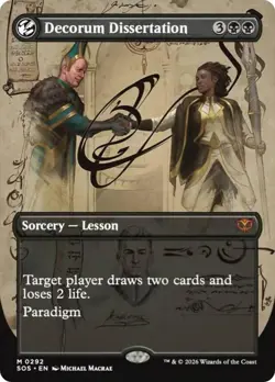 Foil - (Preorder) Decorum Dissertation (Borderless) - 292 / NM / English MTG - Image 1