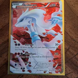 Pokemon Reshiram RC22/RC25 Full Art Ultra Rare Holo Legendary Treasures 2013 - Image 1