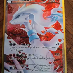 Pokemon Reshiram RC22/RC25 Full Art Ultra Rare Holo Legendary Treasures 2013 - Image 3