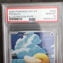 2026 POKEMON ASC EN-ASCENDED HEROES ILLUSTRATION RARE #226 PSYDUCK PSA 10 - Image 2