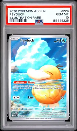 2026 POKEMON ASC EN-ASCENDED HEROES ILLUSTRATION RARE #226 PSYDUCK PSA 10 - Image 1