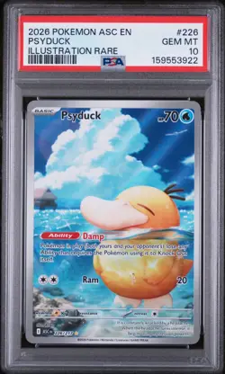 PSA 10 - 2026 POKEMON ASC EN-ASCENDED HEROES ILLUSTRATION RARE #226 PSYDUCK - Image 1