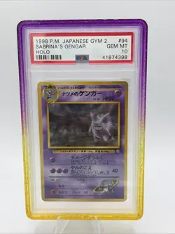 Pokemon Sabrina's Gengar Gym 2 Japanese Holo #094 Banned Art PSA 10 - Image 1