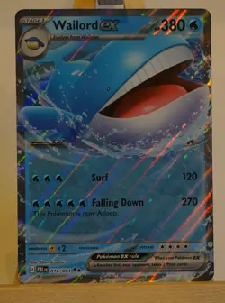 Wailord ex 016/084 Double Rare Pitch Black Holo NM/M - Image 1