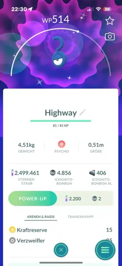 Pokemon Go ✨shiny Icognito U / ✨shiny Unown U ❓❓❓❓❓❓ - Image 1