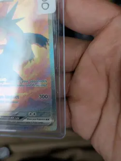 Pokemon TCG Salamence EX Journey Together Holo Chumlee auto on toploader - Image 3