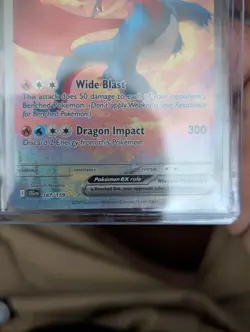Pokemon TCG Salamence EX Journey Together Holo Chumlee auto on toploader - Image 4