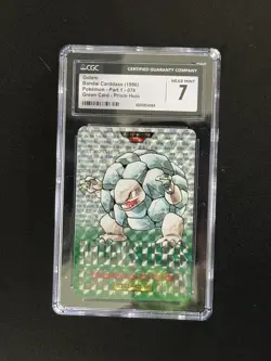 Bandai 1996 Pokemon Carddass Golem #076 Japanese Prism Holo Hologram CGC 7 - Image 3