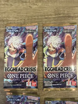 6 Pack One Piece Card Game EB-04 Box / Pack EGGHEAD CRISIS Japanese New Bandai - Image 4