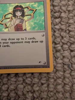 Pokemon TCG Erika Trainer Gym Heroes Holo Card 16/132 WOTC Rare - Image 2