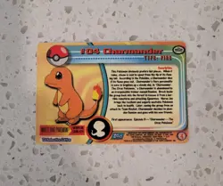 Charmander #04 Vintage Topps Vending Prism Holo Foil Sticker Card NM/MINT - Image 2