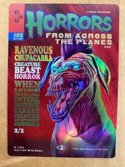 MTG 1x RAINBOW FOIL Ravenous Chupacabra 1764 Secret Lair Magic Gathering x1 NM - Image 1