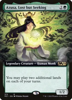 Foil - Azusa, Lost but Seeking (Extended Art) - 372 / NM / English MTG - Image 1