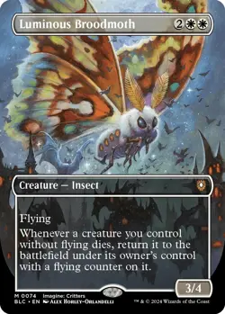 Foil - Luminous Broodmoth (Borderless) - 74 / NM / English MTG - Image 1