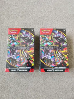 2x Pokemon TCG Mega Evolution Pitch Black Booster Bundle 6 Packs New And Sealed✅ - Image 1
