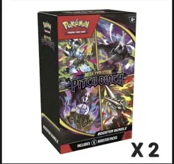 X2 Pokemon TCG Pitch Black Booster Bundle x2 (6 packs) New & Sealed *PRESALE* - Image 1