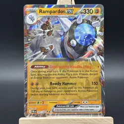 Rampardos Ex 045/084 Pitch Black Pokemon card TCG - Image 1